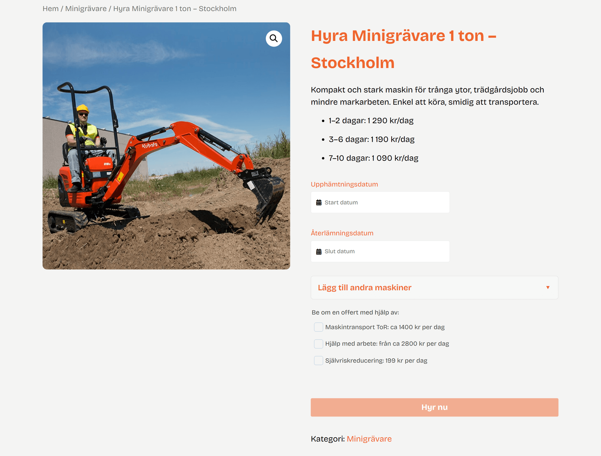 Bokning system i woocomers