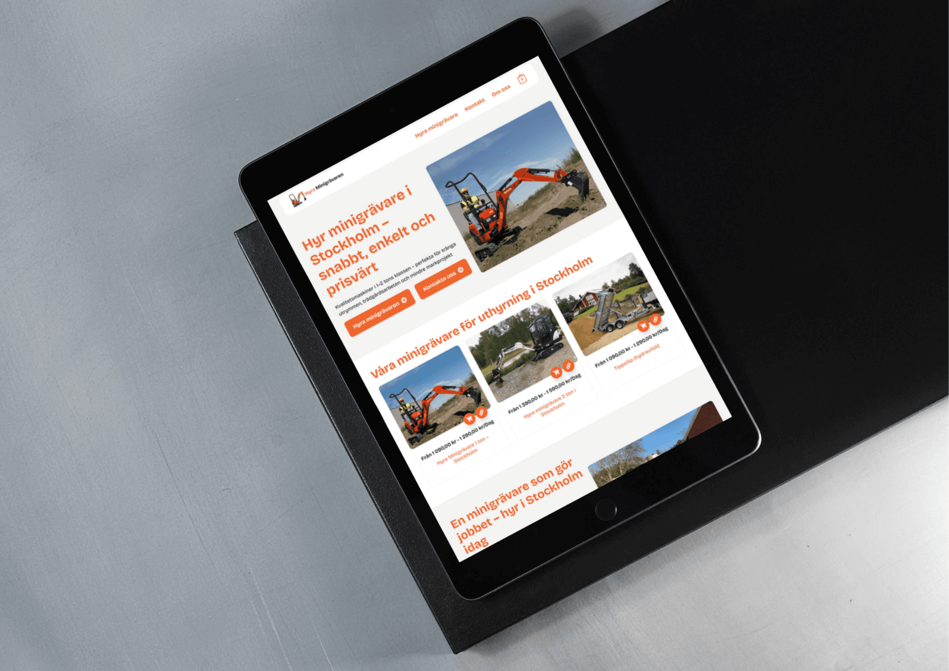 hyraminigrävare hemsidan