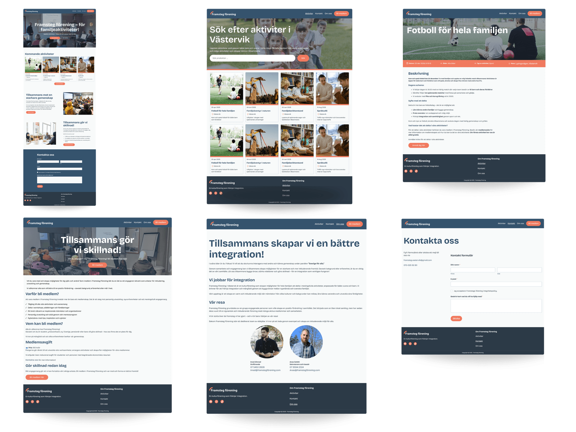 Final design of website