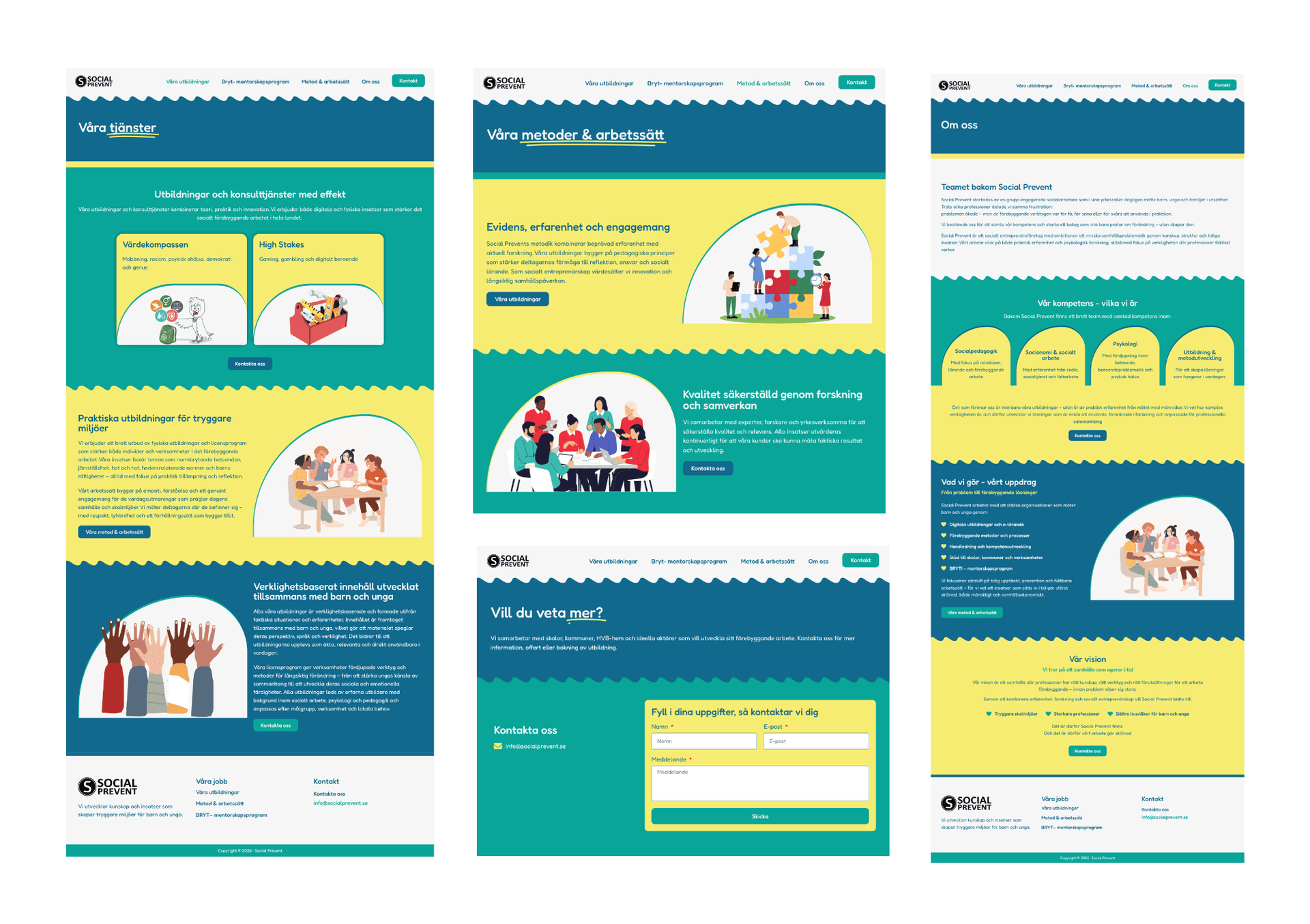 Final design of website