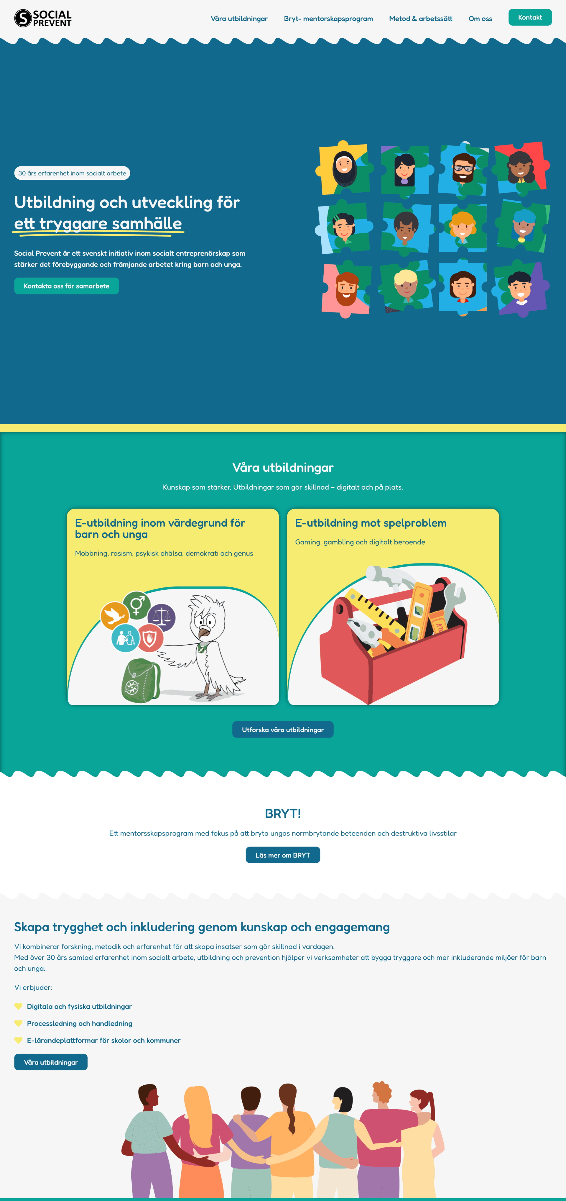 social prevent wordpress hemsidan 