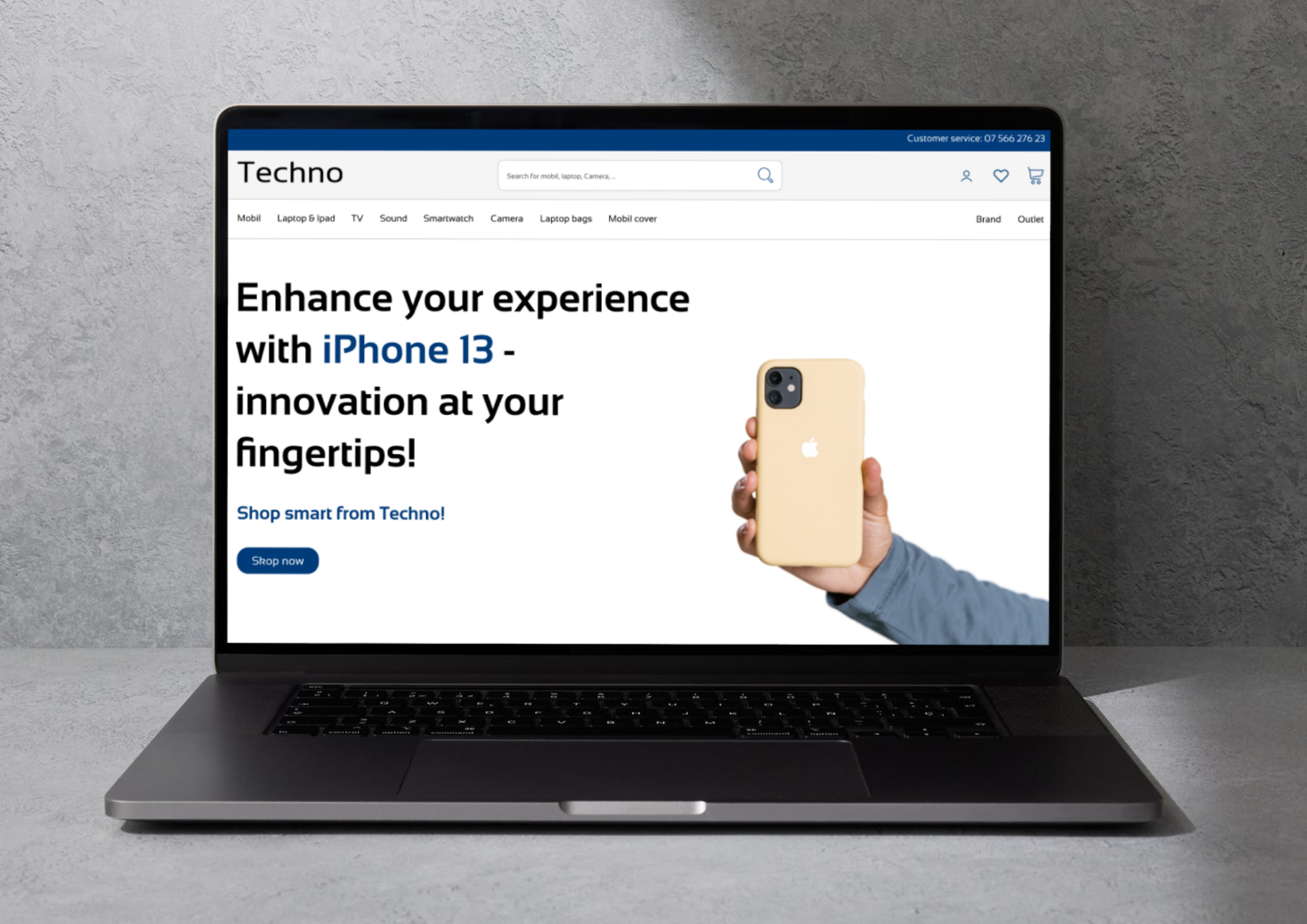 Case: Techno – UI/UX design & brand 